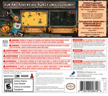 Adventure.Time.Explore.the.Dungeon.Because.I.DONT.KNOW (Europe) ( en,fr,ge,it,es ) box cover back